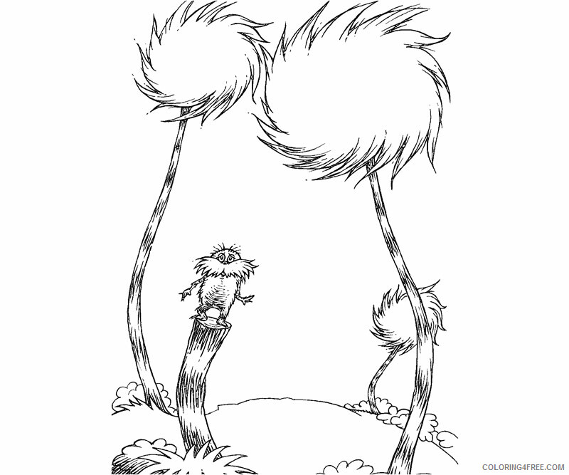 The Lorax Coloring Pages TV Film Lorax Trees Printable 2020 09312 Coloring4free