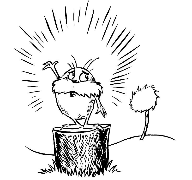 The Lorax Coloring Pages TV Film The Lorax Free Printable 2020 09337 Coloring4free