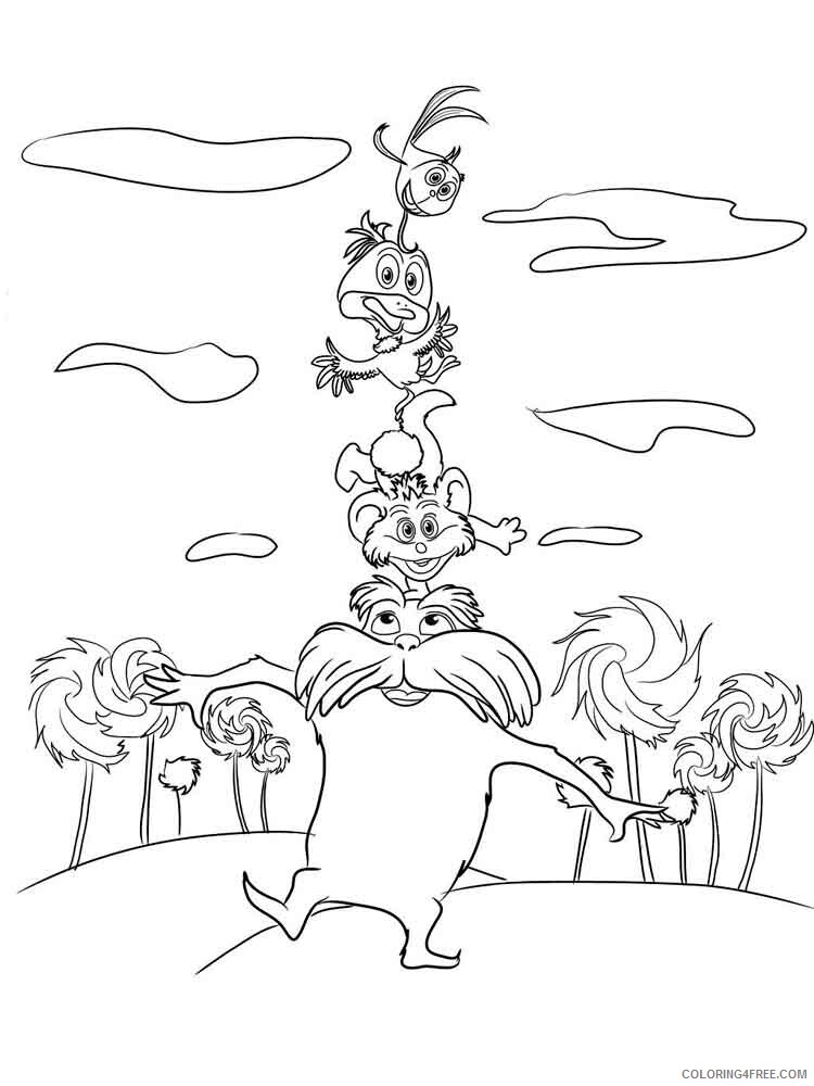 The Lorax Coloring Pages TV Film lorax 1 Printable 2020 09295 Coloring4free