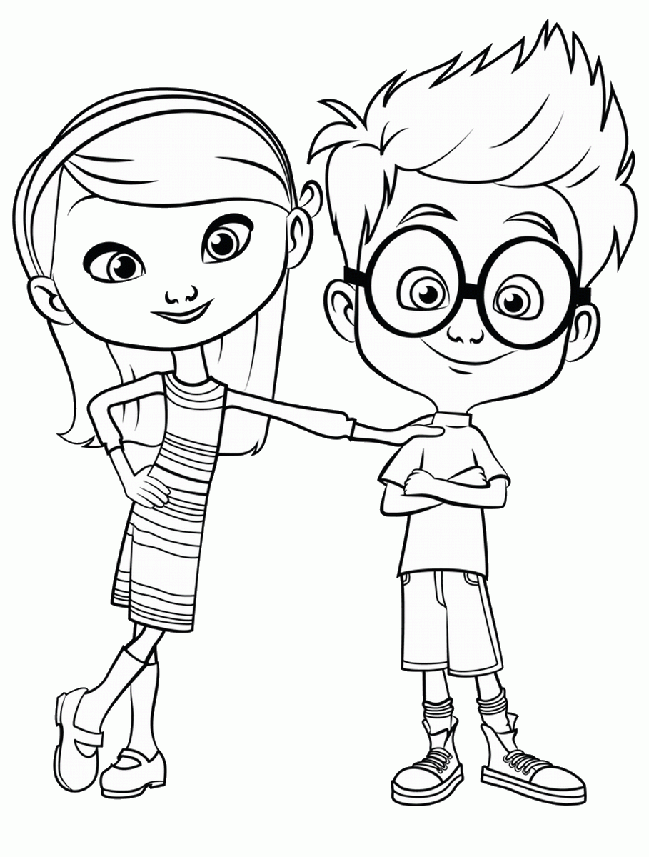 The Mr Peabody and Sherman Show Coloring Pages TV Film Printable 2020 09353 Coloring4free