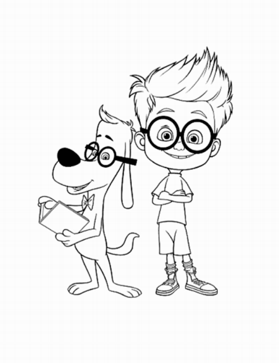 The Mr Peabody and Sherman Show Coloring Pages TV Film Printable 2020 09357 Coloring4free