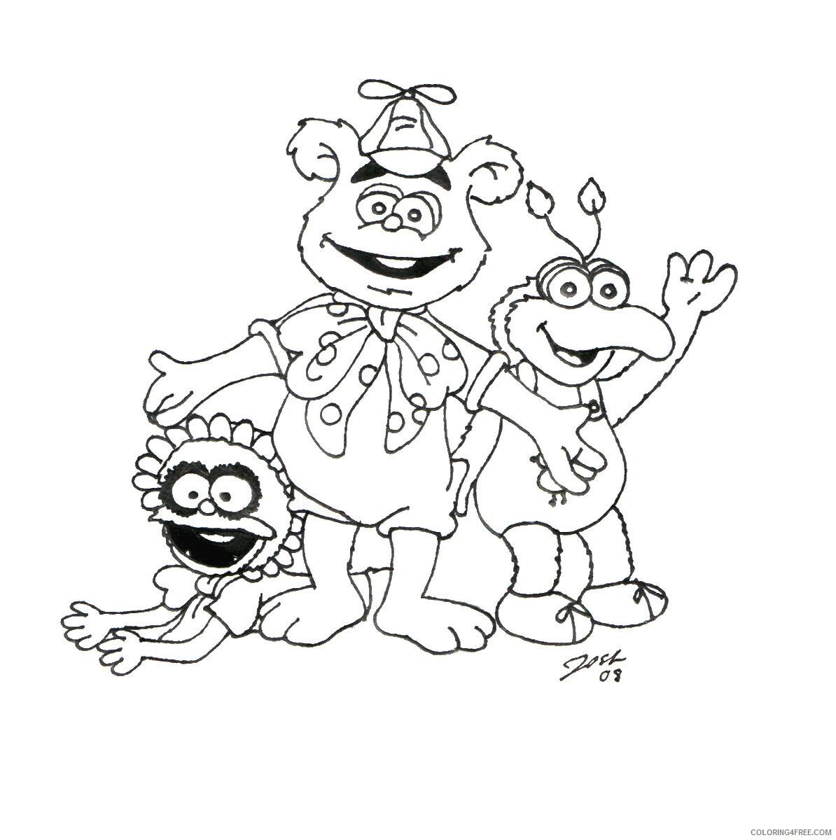 The Muppet Show Coloring Pages TV Film muppets_cl_09 Printable 2020 09368 Coloring4free