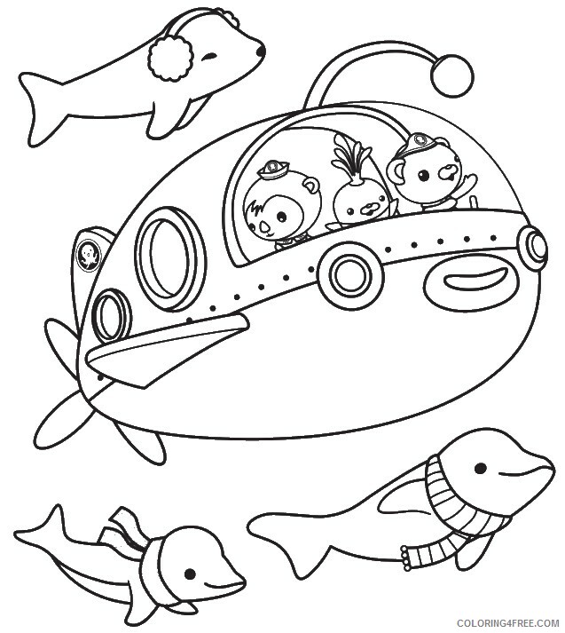 The Octonauts Coloring Pages TV Film Dolphins Octonauts Printable 2020 09411 Coloring4free