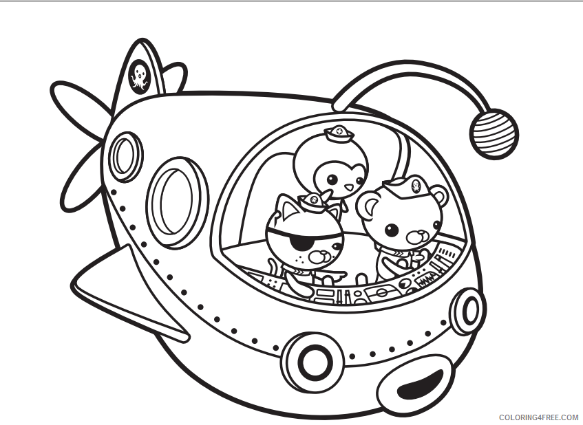 The Octonauts Coloring Pages TV Film Octonautss Printable 2020 09433 Coloring4free