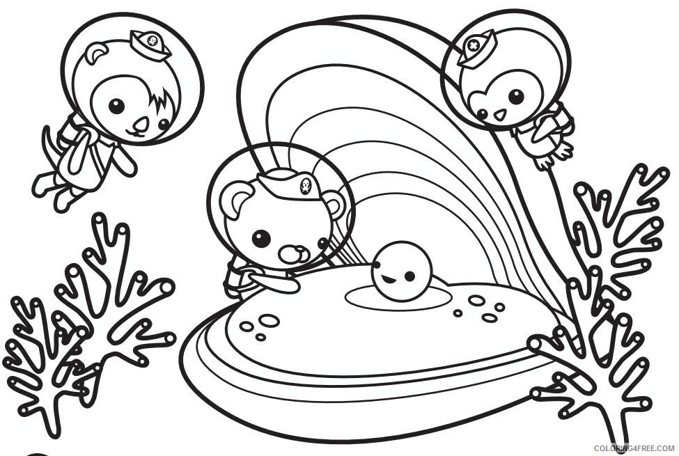 The Octonauts Coloring Pages TV Film Oyster and Pearl Octonauts 2020 09435 Coloring4free