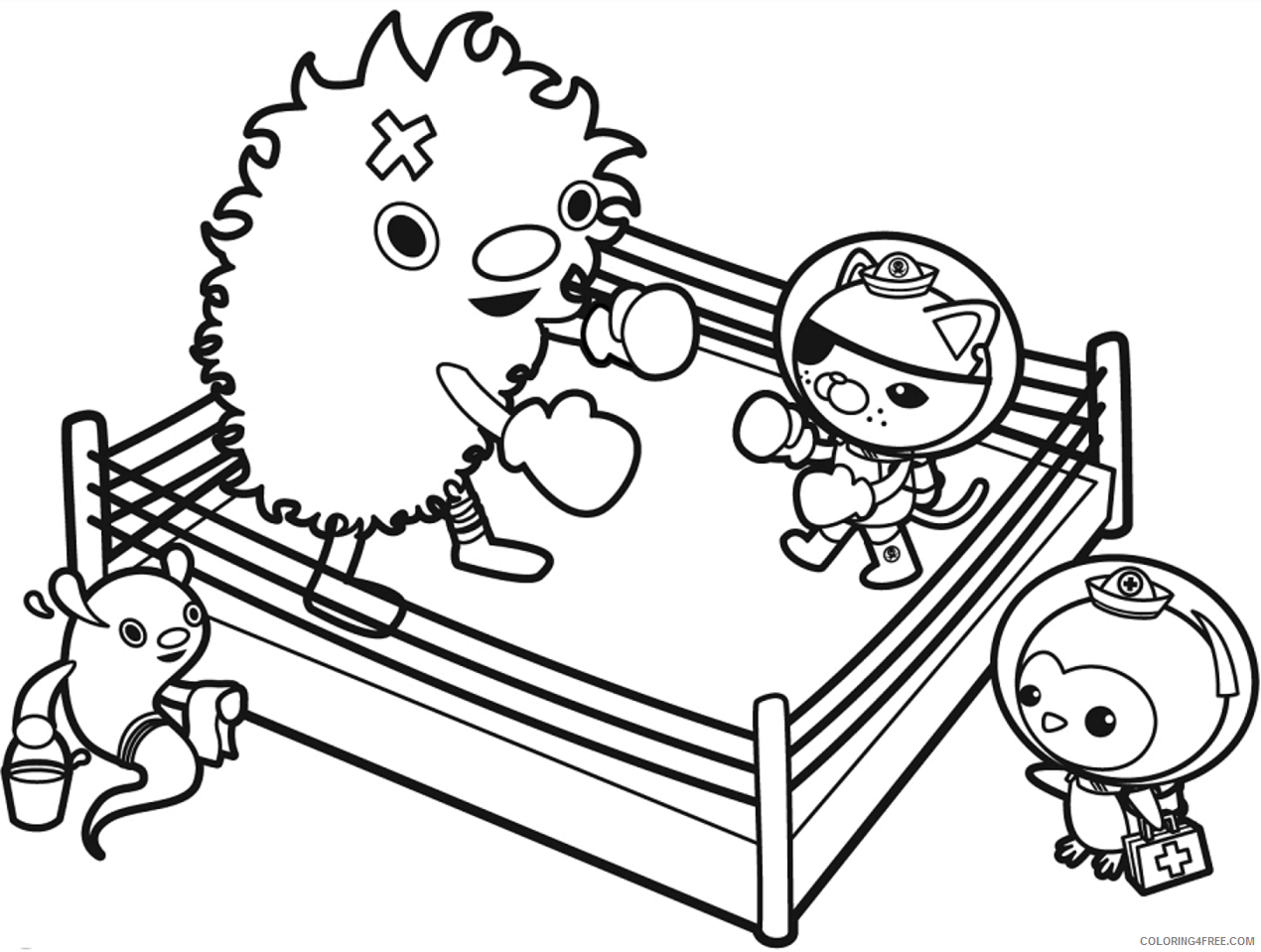 The Octonauts Coloring Pages TV Film boxing Printable 2020 09406 Coloring4free