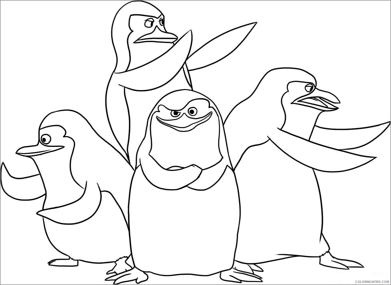 The Penguins of Madagascar Coloring Pages TV Film Printable 2020 09448 Coloring4free