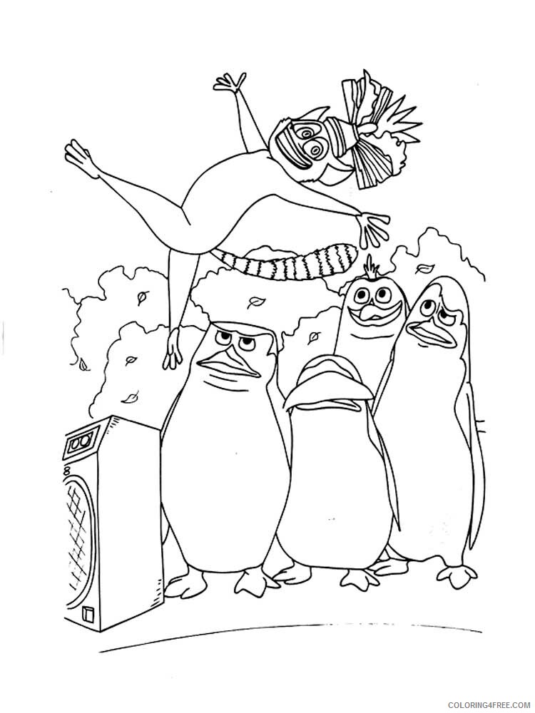 The Penguins of Madagascar Coloring Pages TV Film Printable 2020 09454 Coloring4free
