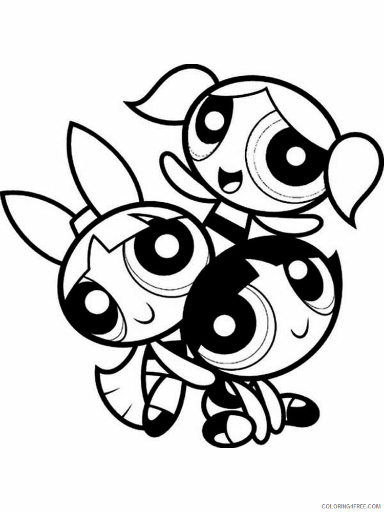 The Powerpuff Girls Coloring Pages TV Film 1 Printable 2020 09469 Coloring4free