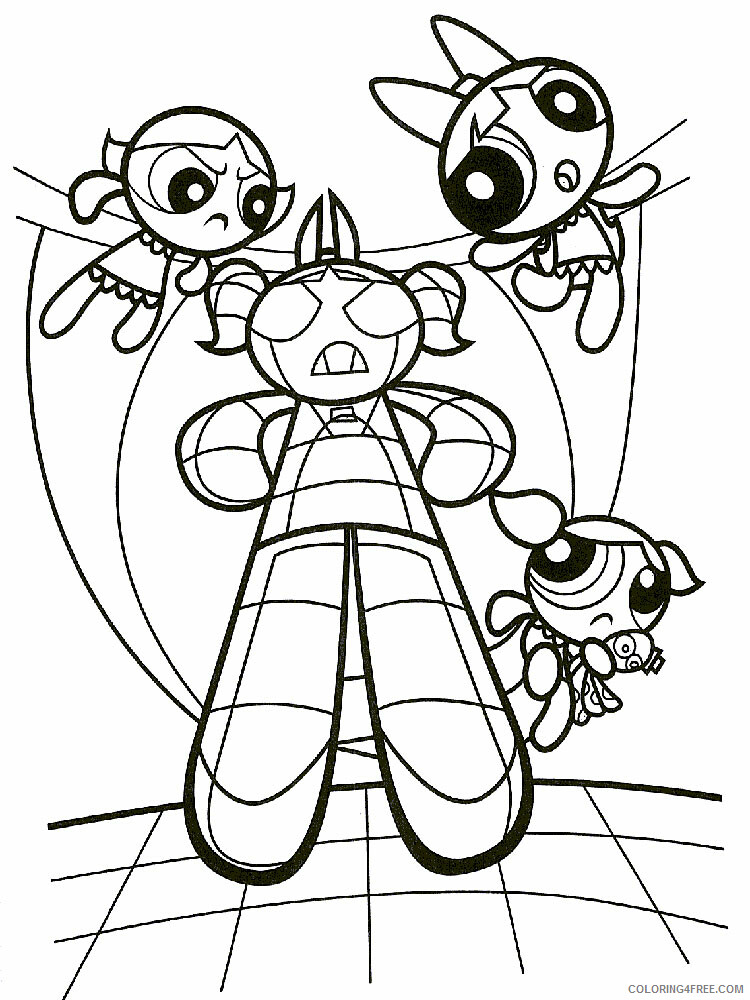 The Powerpuff Girls Coloring Pages TV Film 9 Printable 2020 09472 Coloring4free