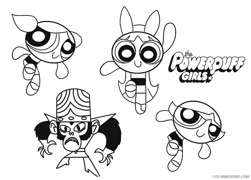 The Powerpuff Girls Coloring Pages TV Film Cartoon Printable 2020 09456 Coloring4free