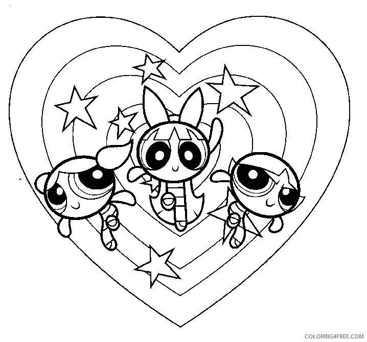The Powerpuff Girls Coloring Pages TV Film Free Printable 2020 09457 Coloring4free