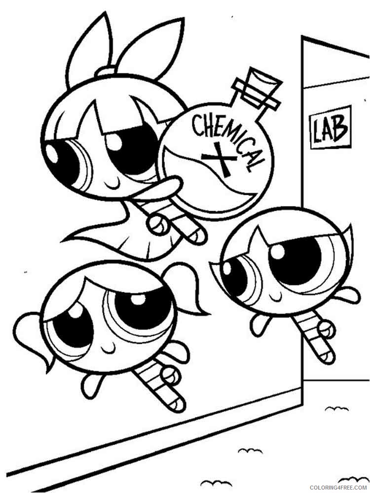 The Powerpuff Girls Coloring Pages TV Film buttercup 8 Printable 2020 09462 Coloring4free