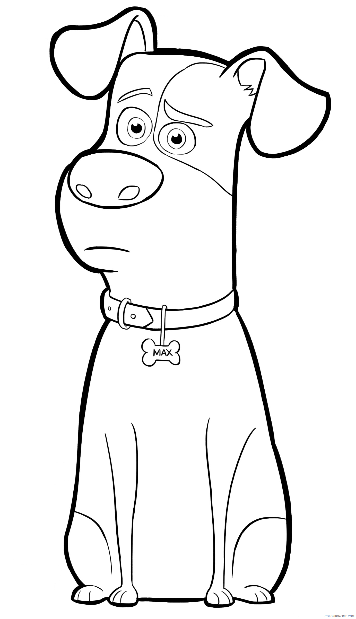 The Secret Life of Pets Coloring Pages TV Film Max Printable 2020 09490 Coloring4free