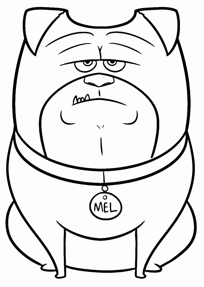 The Secret Life of Pets Coloring Pages TV Film Mel Printable 2020 09492 Coloring4free