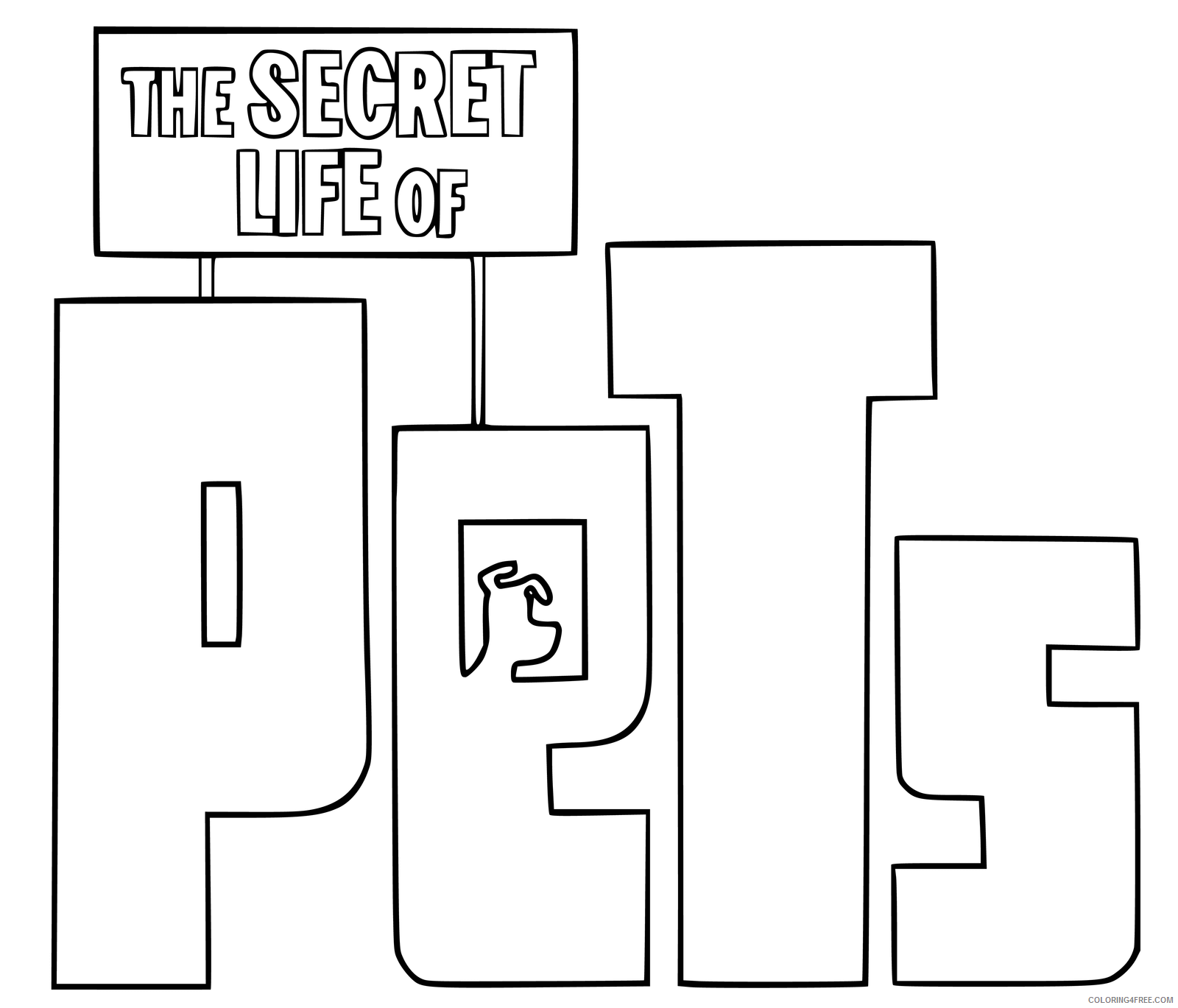 The Secret Life of Pets Coloring Pages TV Film Movie Printable 2020 09526 Coloring4free