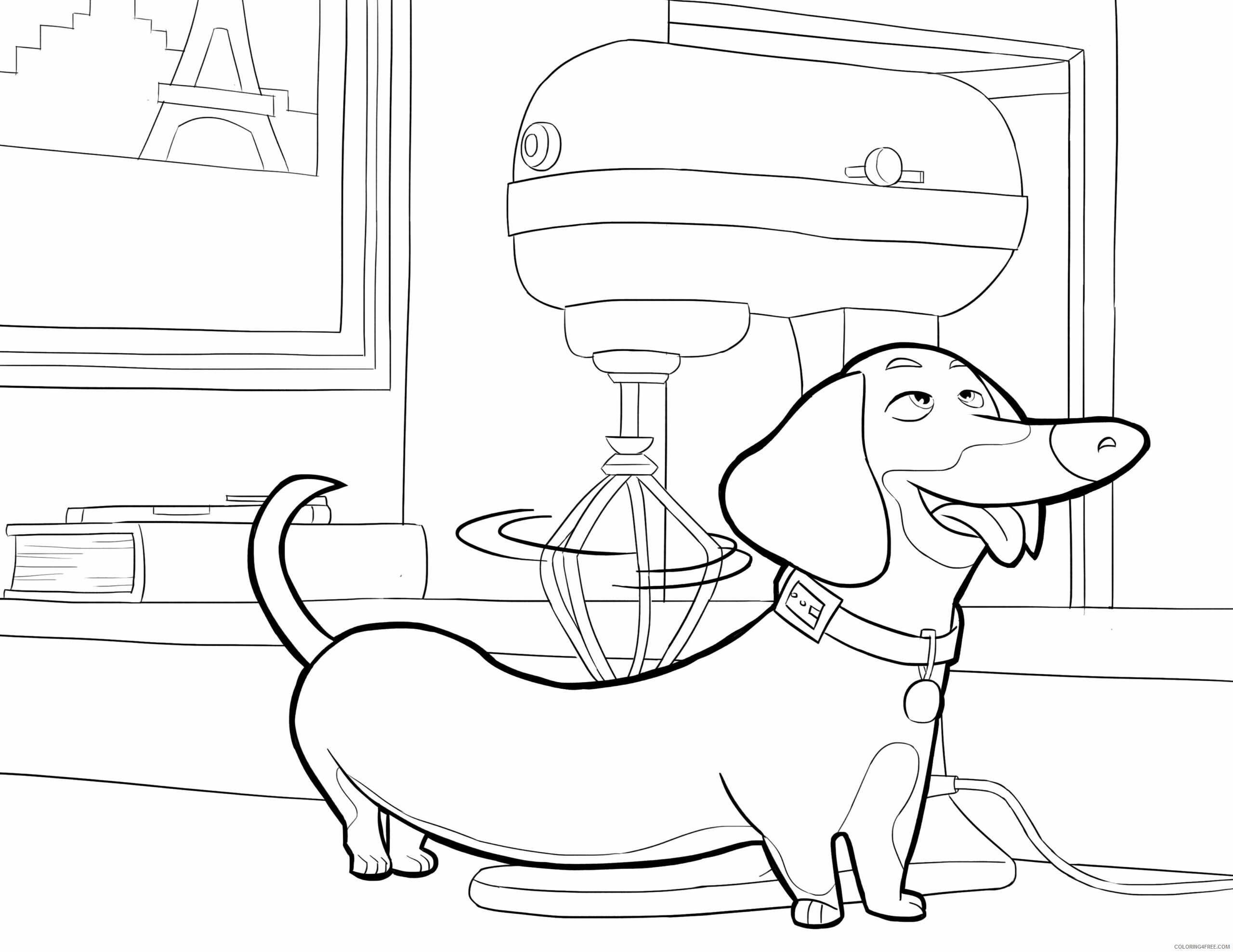 The Secret Life of Pets Coloring Pages TV Film Print Printable 2020 09496 Coloring4free