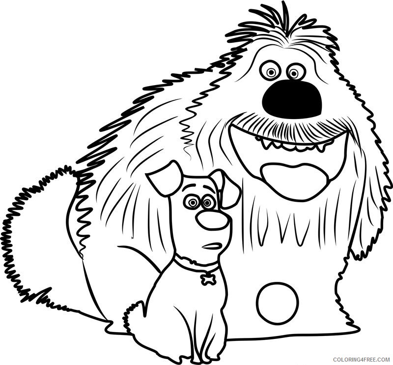 The Secret Life of Pets Coloring Pages TV Film Printable 2020 09495 Coloring4free