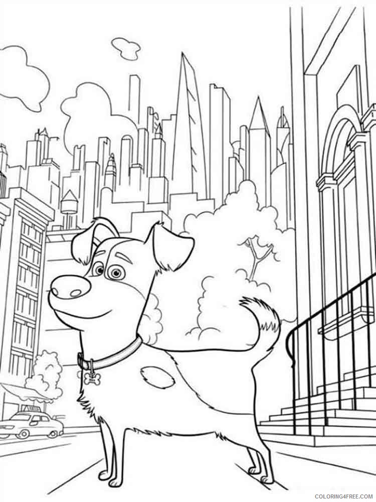 The Secret Life of Pets Coloring Pages TV Film Printable 2020 09517 Coloring4free