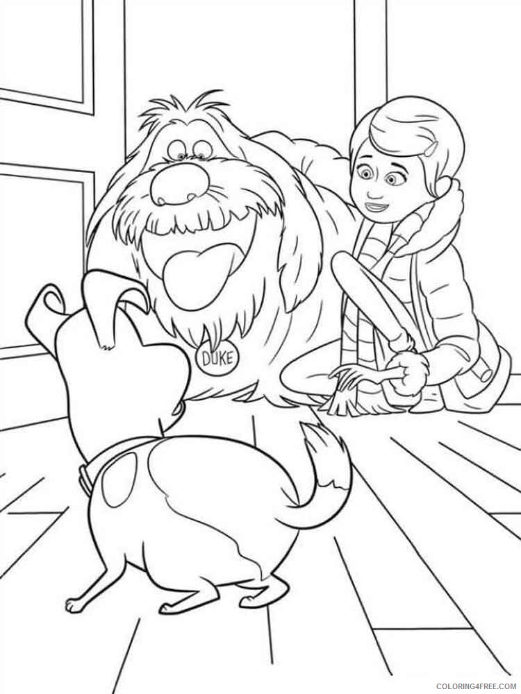 The Secret Life of Pets Coloring Pages TV Film Printable 2020 09519 Coloring4free