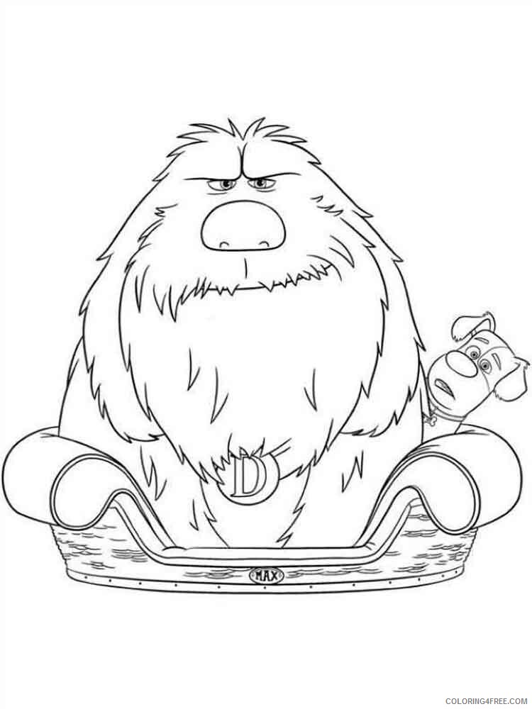 The Secret Life of Pets Coloring Pages TV Film Printable 2020 09522 Coloring4free
