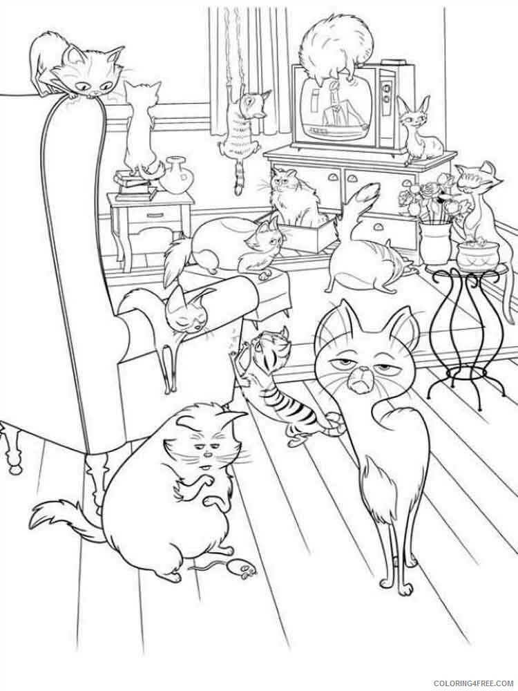The Secret Life of Pets Coloring Pages TV Film Printable 2020 09524 Coloring4free