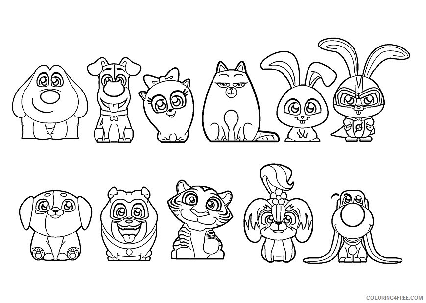 The Secret Life of Pets Coloring Pages TV Film raskrasil Printable 2020 09481 Coloring4free