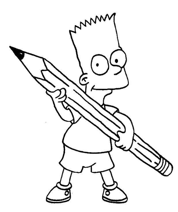 The Simpsons Coloring Pages TV Film Bart Simpson Sheets Printable 2020 09535 Coloring4free