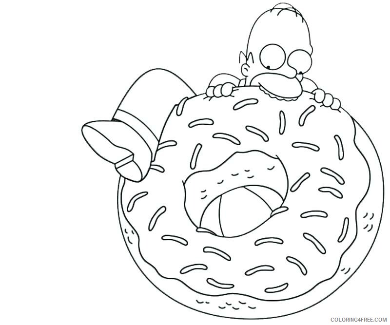The Simpsons Coloring Pages TV Film Funny Homer Simpson Printable 2020 09550 Coloring4free