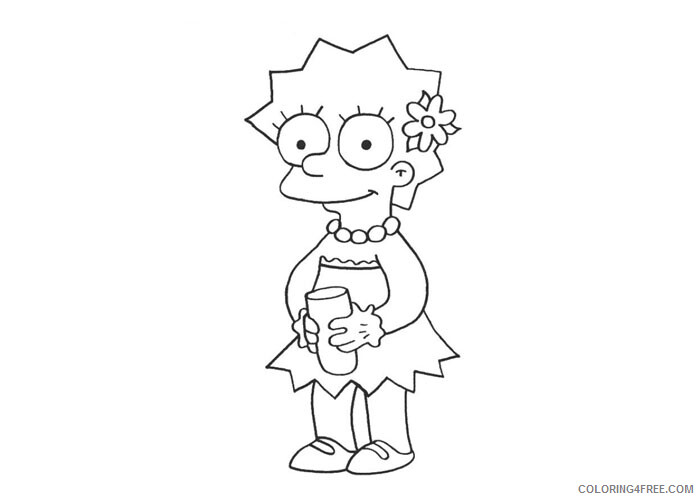 The Simpsons Coloring Pages TV Film Lisa Simpson Printable 2020 09557 Coloring4free