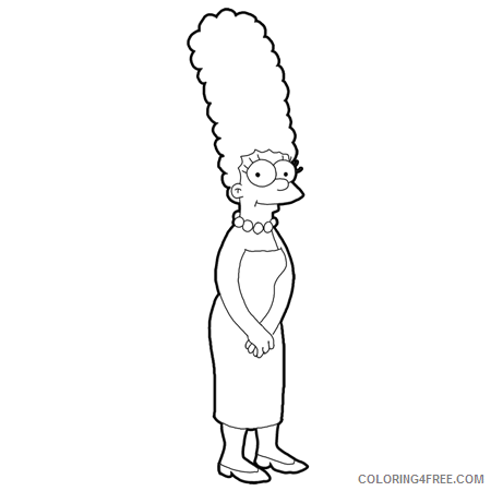 53 Simpsons Marge For Kids Printable Free Coloring Pages - sketchycolrs