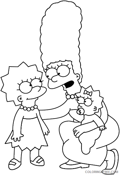 The Simpsons Coloring Pages TV Film Printable Simpsons Printable 2020 09562 Coloring4free