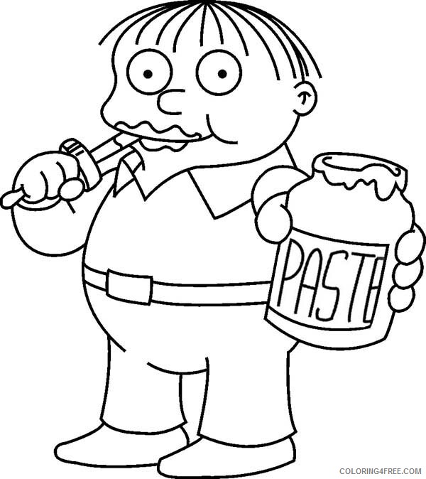 The Simpsons Coloring Pages TV Film Ralph Wiggum Printable 2020 09563 Coloring4free