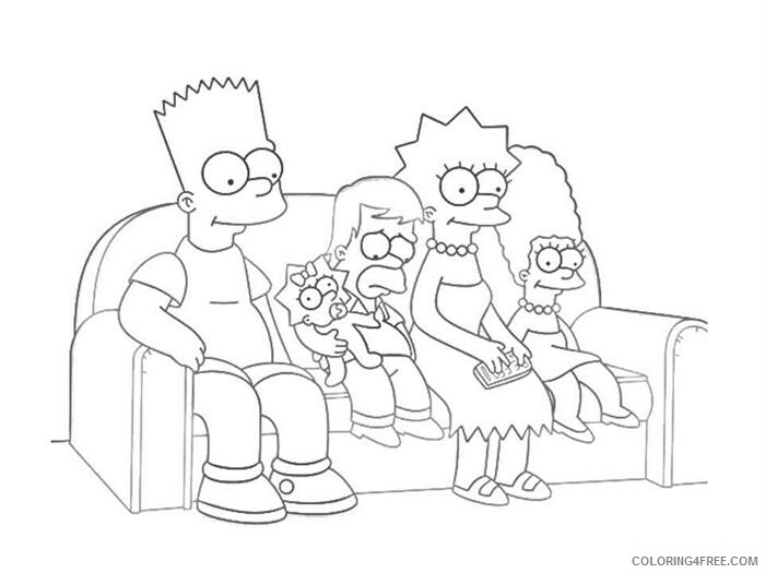 The Simpsons Coloring Pages TV Film Simpsons 2 Printable 2020 09608 Coloring4free