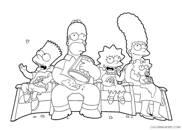The Simpsons Coloring Pages TV Film Simpsons Printable 2020 09609 Coloring4free