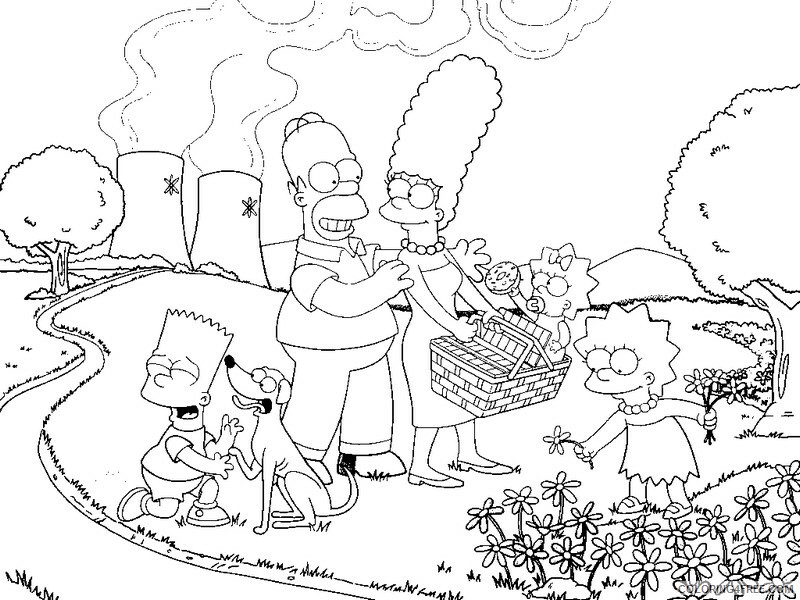 The Simpsons Coloring Pages TV Film Simpsons to Print Out Printable 2020 09614 Coloring4free