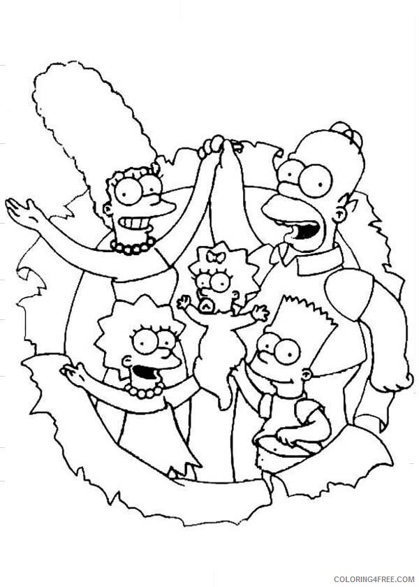 The Simpsons Coloring Pages TV Film The Movie Printable 2020 09641 Coloring4free