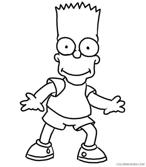The Simpsons Coloring Pages TV Film The Naughty Bart Simpson 2020 09617 Coloring4free