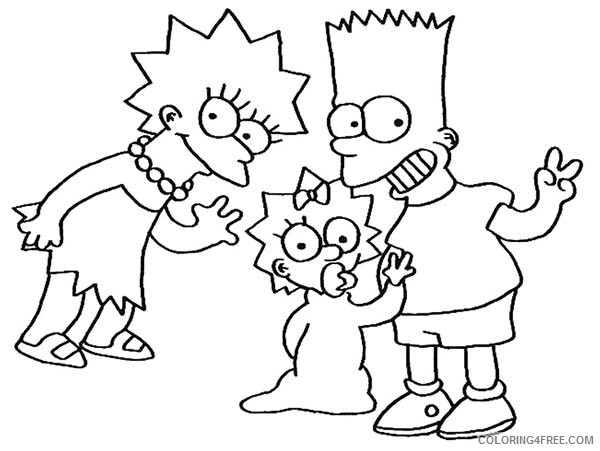 The Simpsons Coloring Pages TV Film The Simpsons Brothers and Sisters 2020 09618 Coloring4free