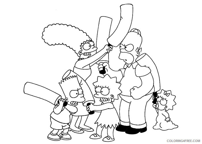 The Simpsons Coloring Pages TV Film The Simpsons Printable 2020 09619 Coloring4free