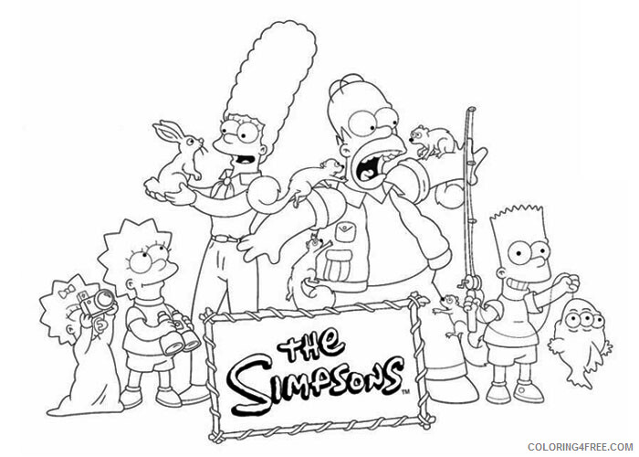 The Simpsons Coloring Pages TV Film The Simpsons Printable 2020 09620 Coloring4free