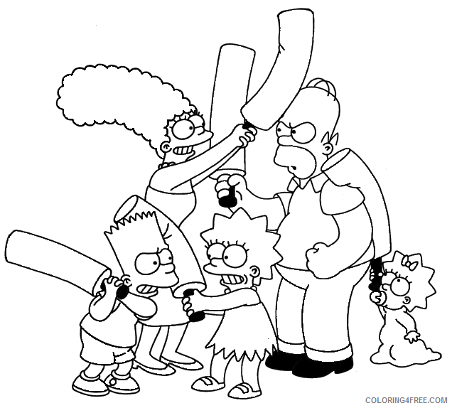 The Simpsons Coloring Pages TV Film The Simpsons Printable 2020 09621 Coloring4free