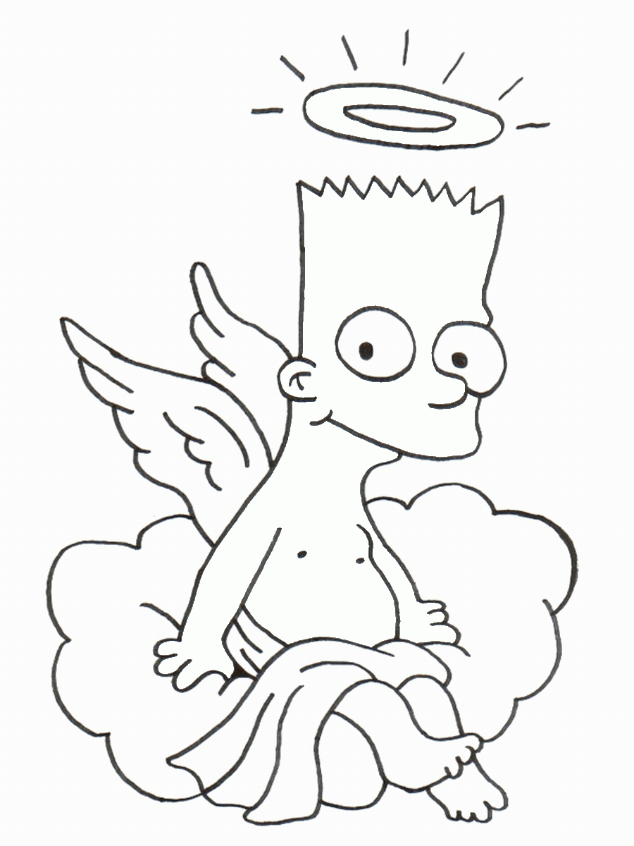 The Simpsons Coloring Pages TV Film simpson_cl_05 Printable 2020 09567 Coloring4free