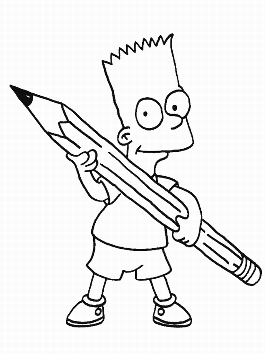 The Simpsons Coloring Pages TV Film simpson_cl_08 Printable 2020 09569 Coloring4free