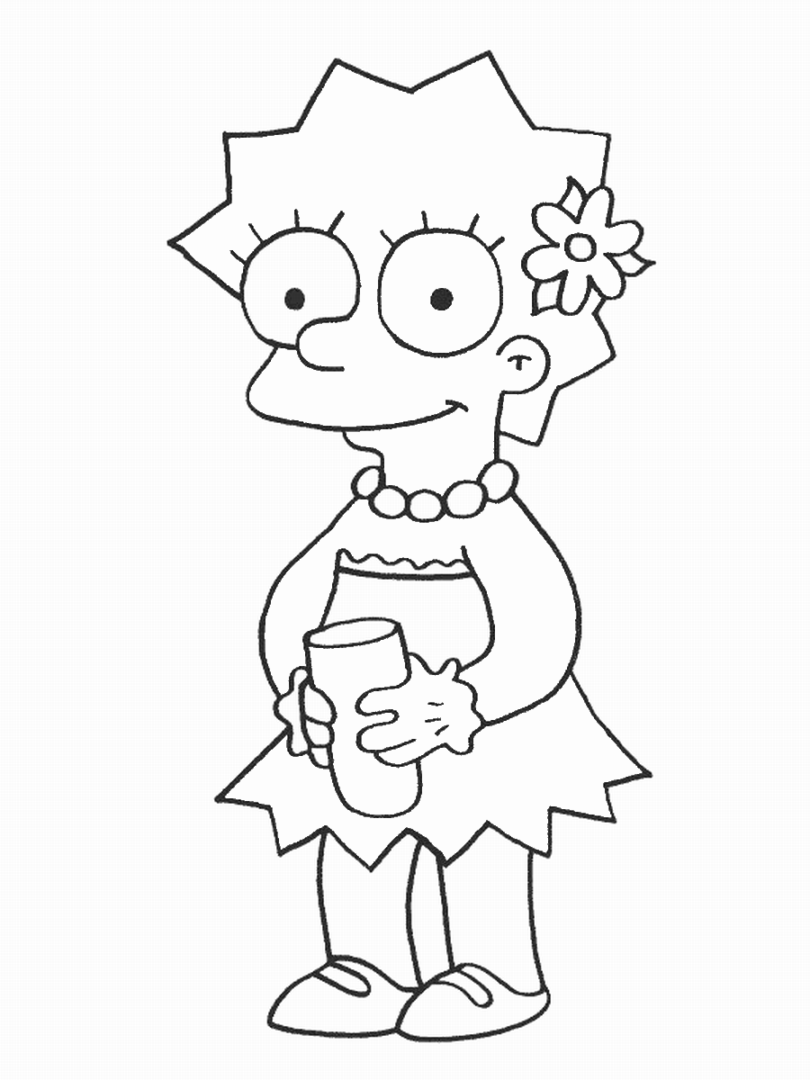 The Simpsons Coloring Pages TV Film simpson_cl_11 Printable 2020 09572 Coloring4free