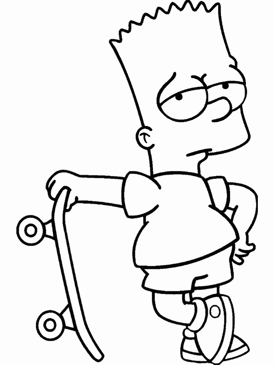 The Simpsons Coloring Pages TV Film simpson_cl_17 Printable 2020 09576 Coloring4free