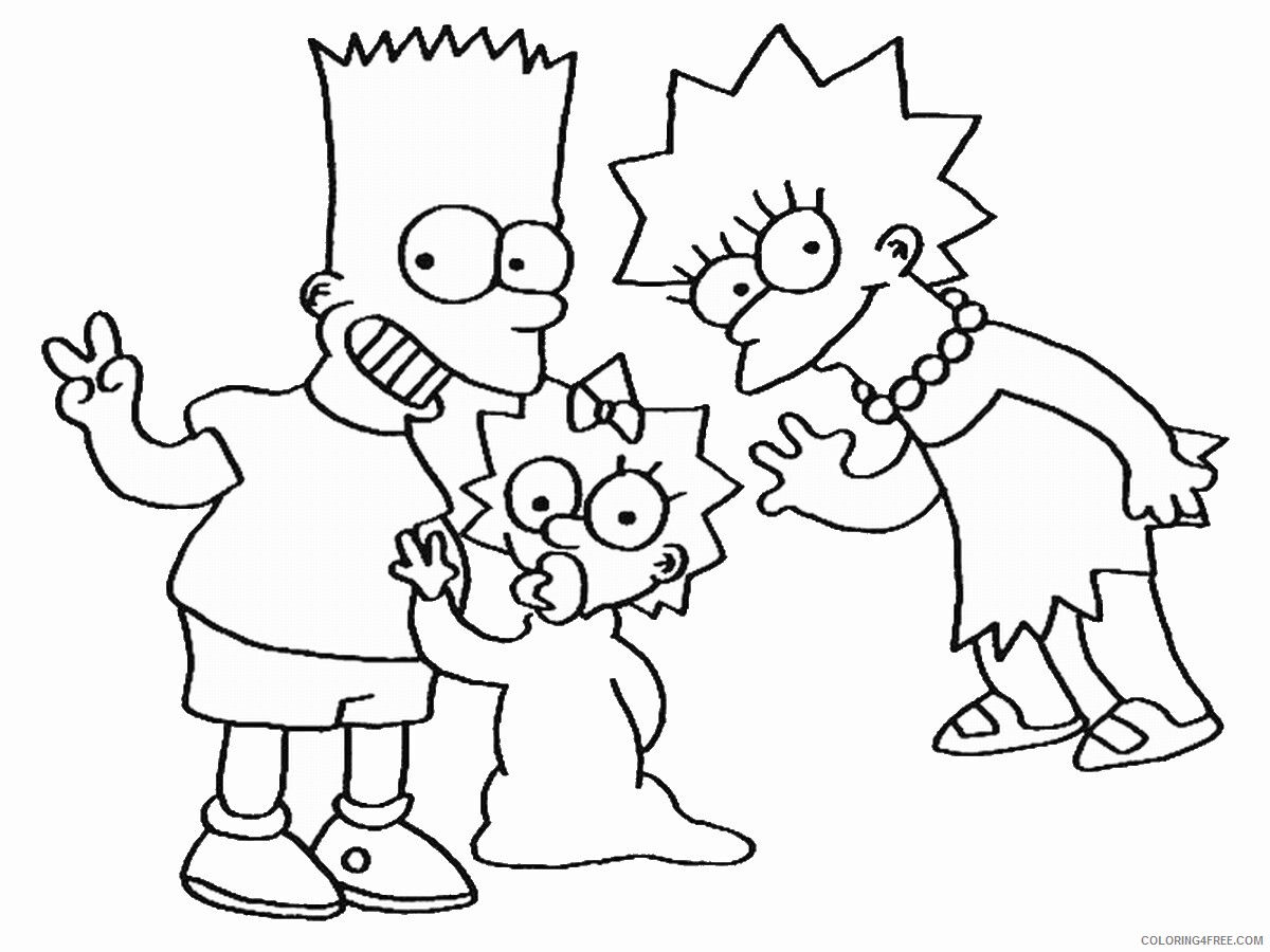 The Simpsons Coloring Pages TV Film simpson_cl_23 Printable 2020 09582 Coloring4free