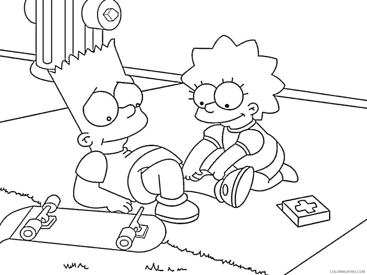 The Simpsons Coloring Pages TV Film simpson_cl_28 Printable 2020 09584 Coloring4free