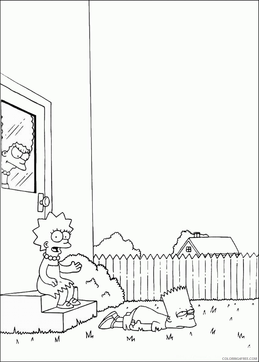 The Simpsons Coloring Pages TV Film simpson_cl_31 Printable 2020 09585 Coloring4free