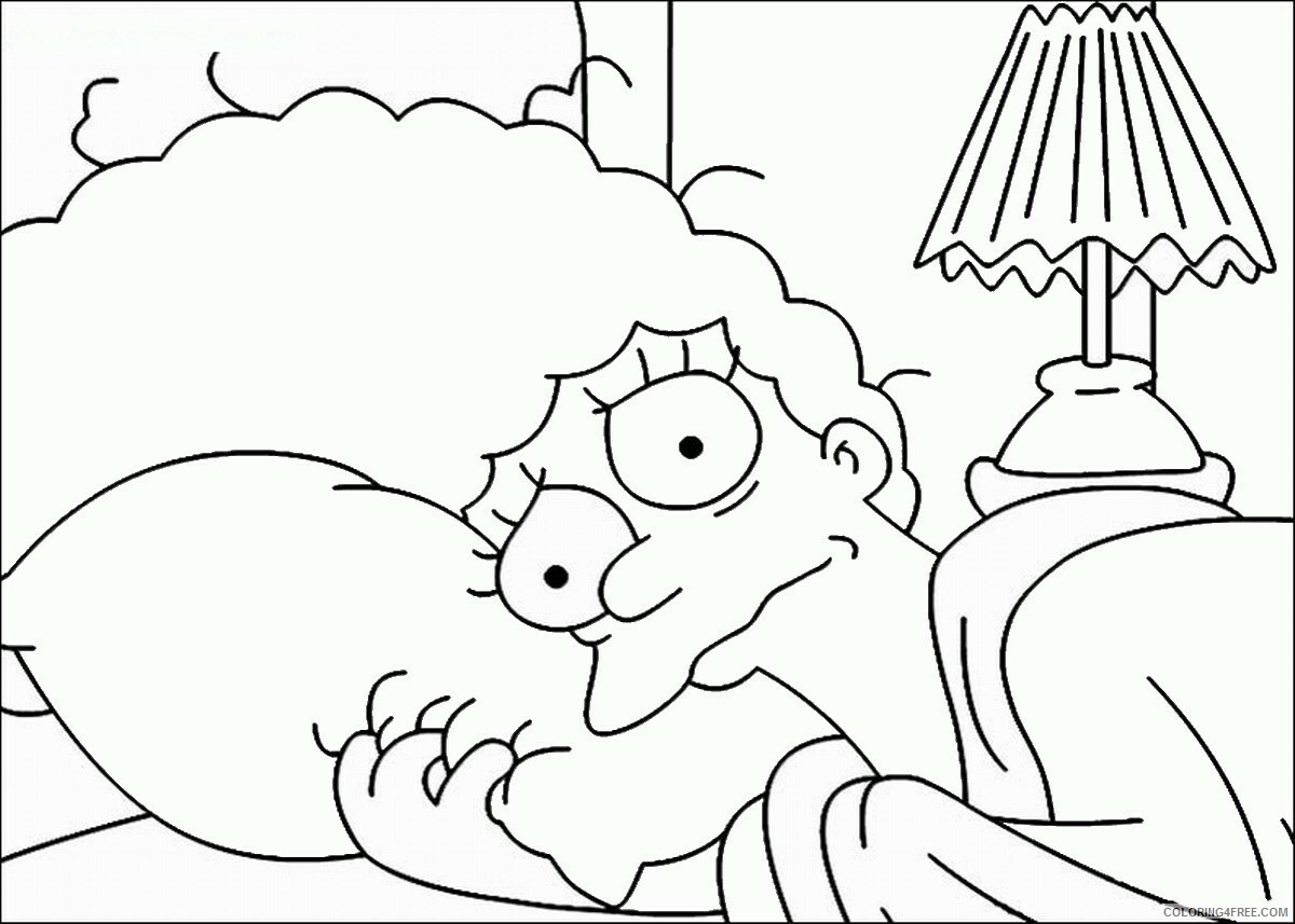 The Simpsons Coloring Pages TV Film simpson_cl_32 Printable 2020 09586 Coloring4free